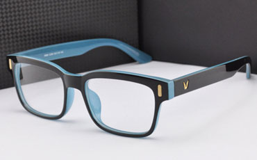 Blue eyeglasses